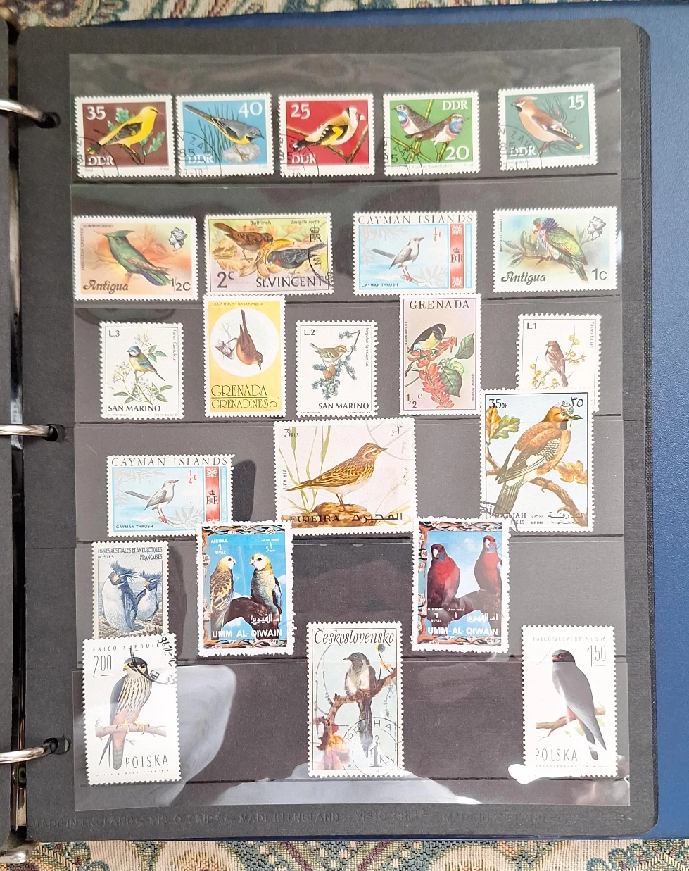 Collection of Bird Stamps