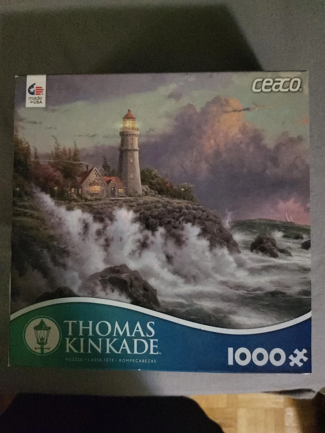 Thomas Kinkade Lighthouse 1000 Piece Jigsaw Puzzle