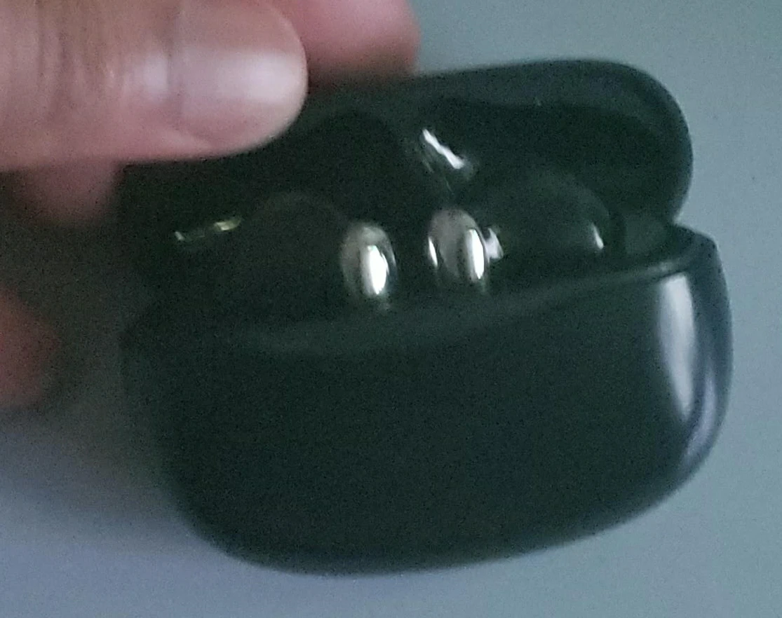Black Wireless Earbuds with Charging Case