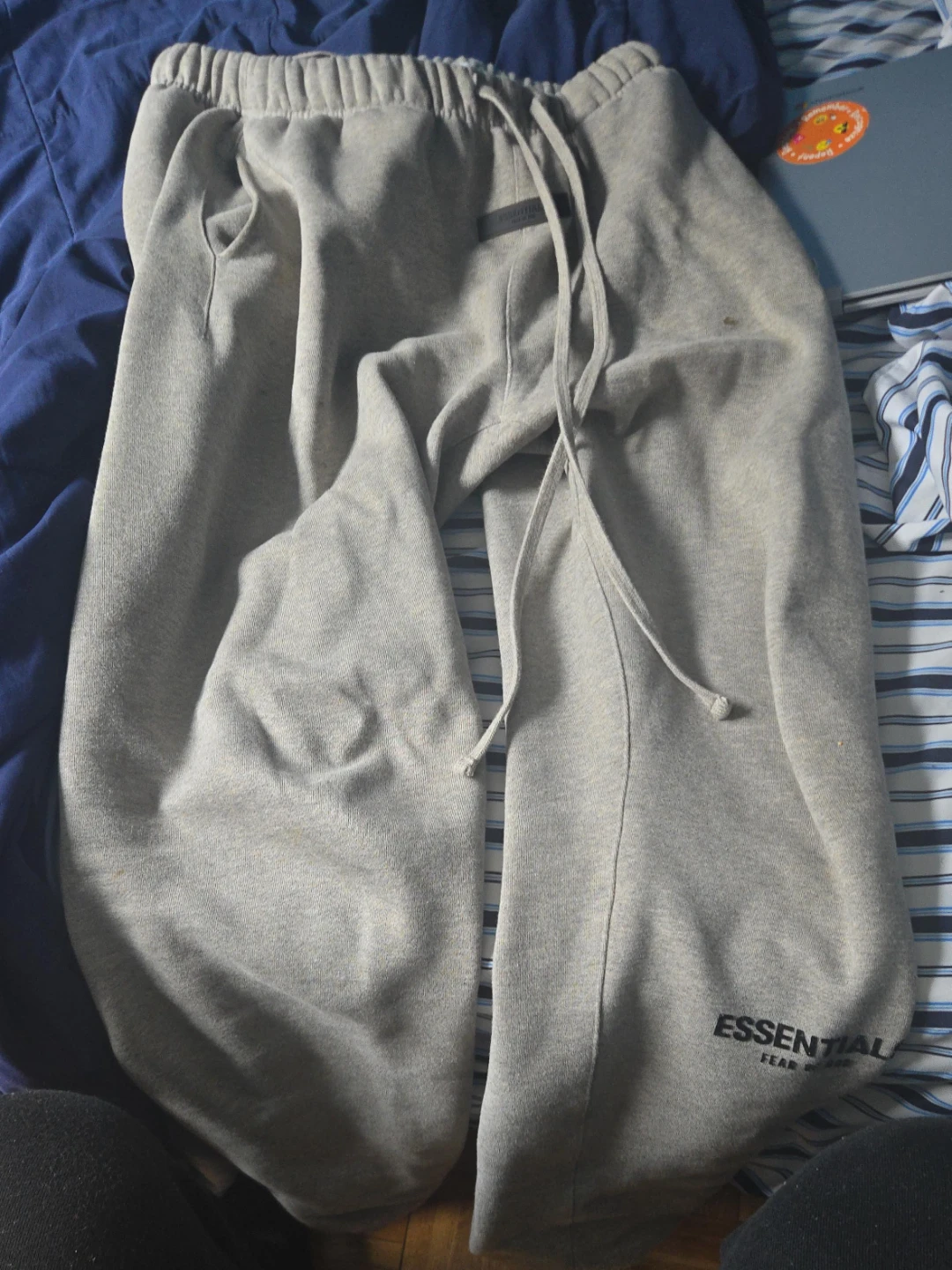 Essentials Fear of God Grey Sweatpants and Hoodie Set - photo 3