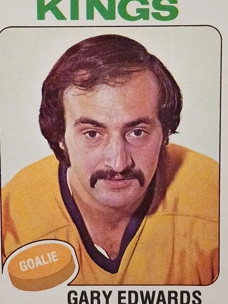 Gary Edwards Los Angeles Kings Goalie Hockey Card