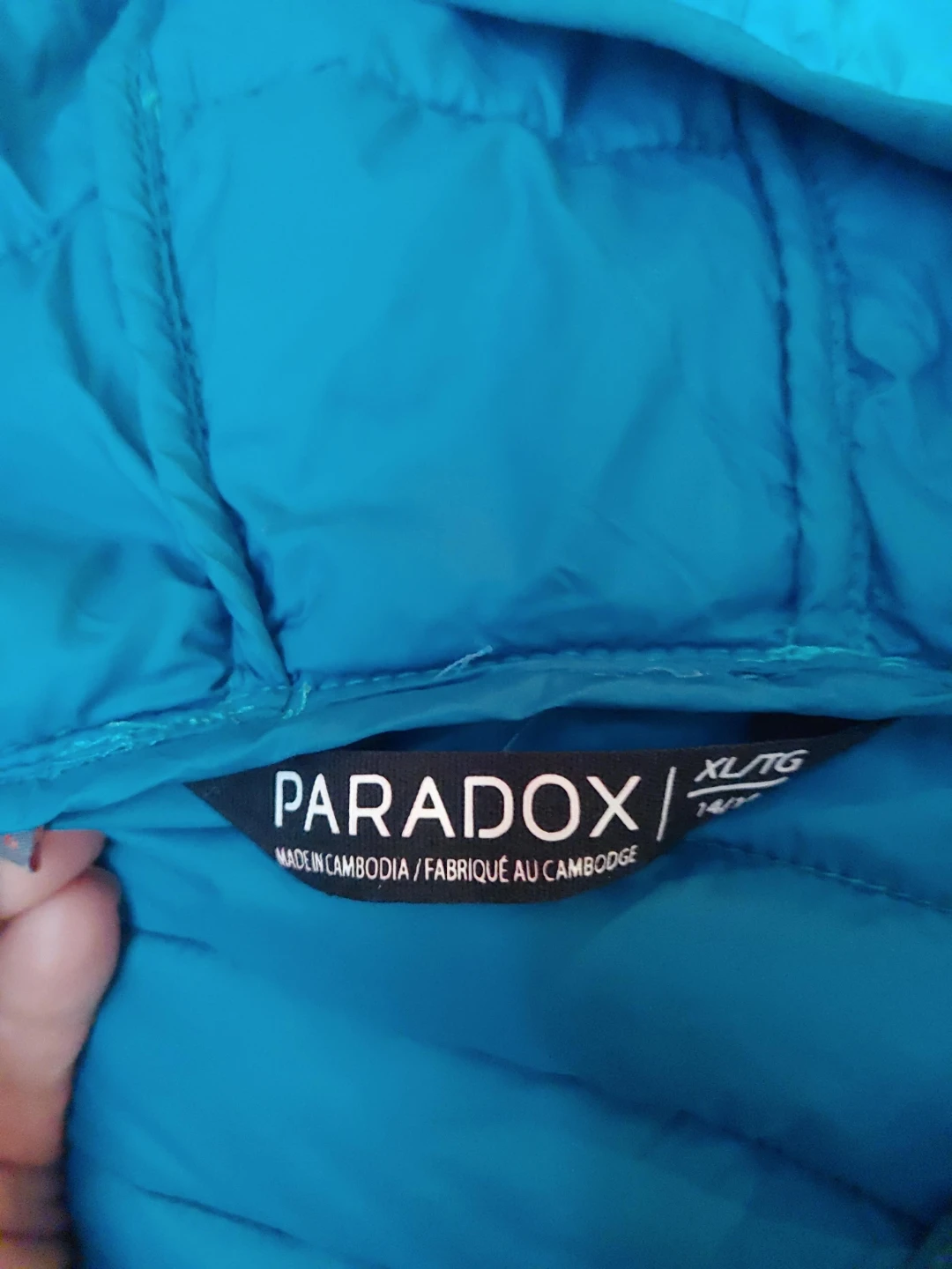 Paradox Blue Puffer Jacket XL