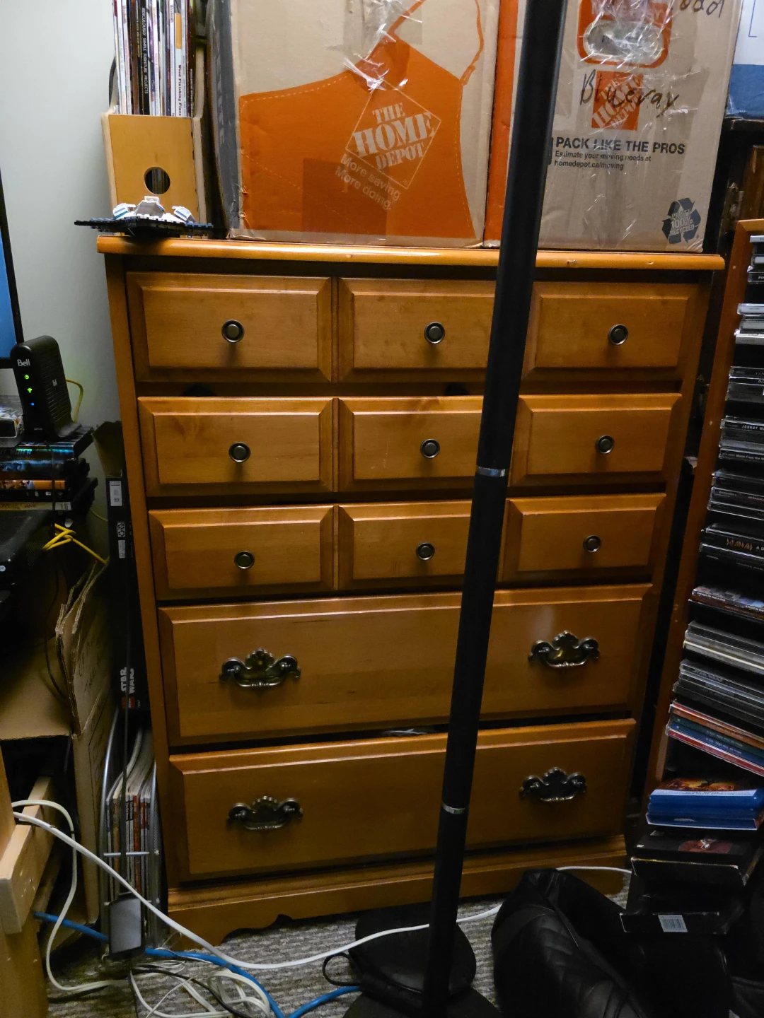 Wooden Dresser with 10 Drawers