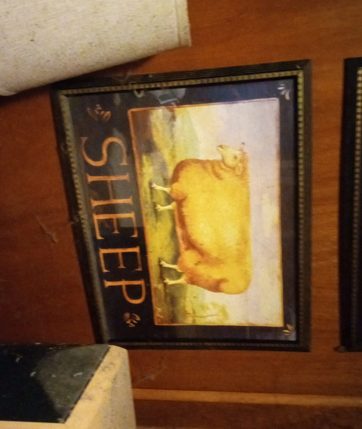 Framed "Sheep" Wall Art