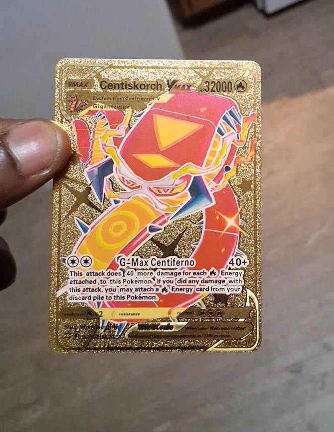 Pokemon Centiskorch VMAX Gold Card