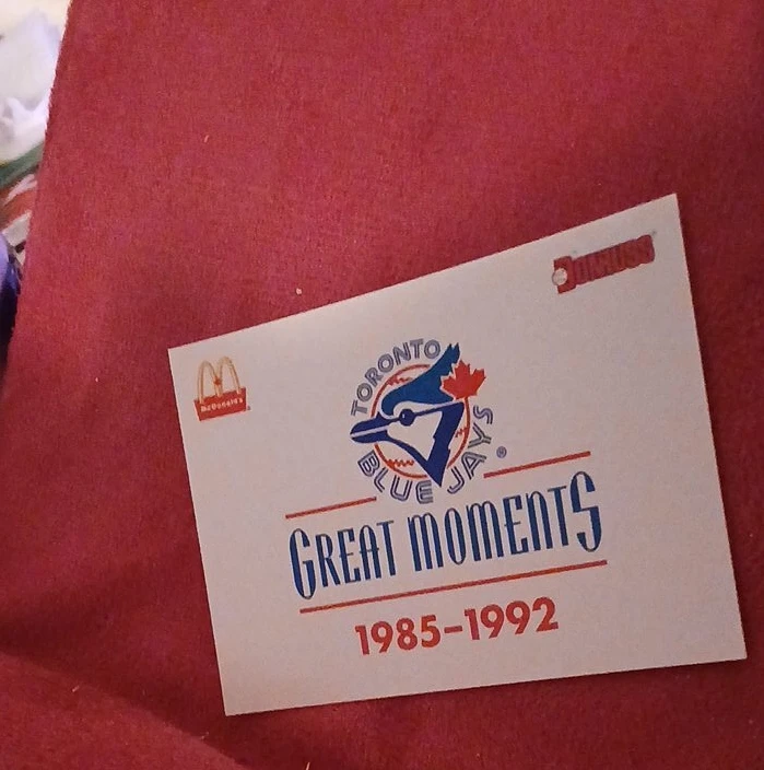 Toronto Blue Jays McDonald's Great Moments 1985-1992 Card