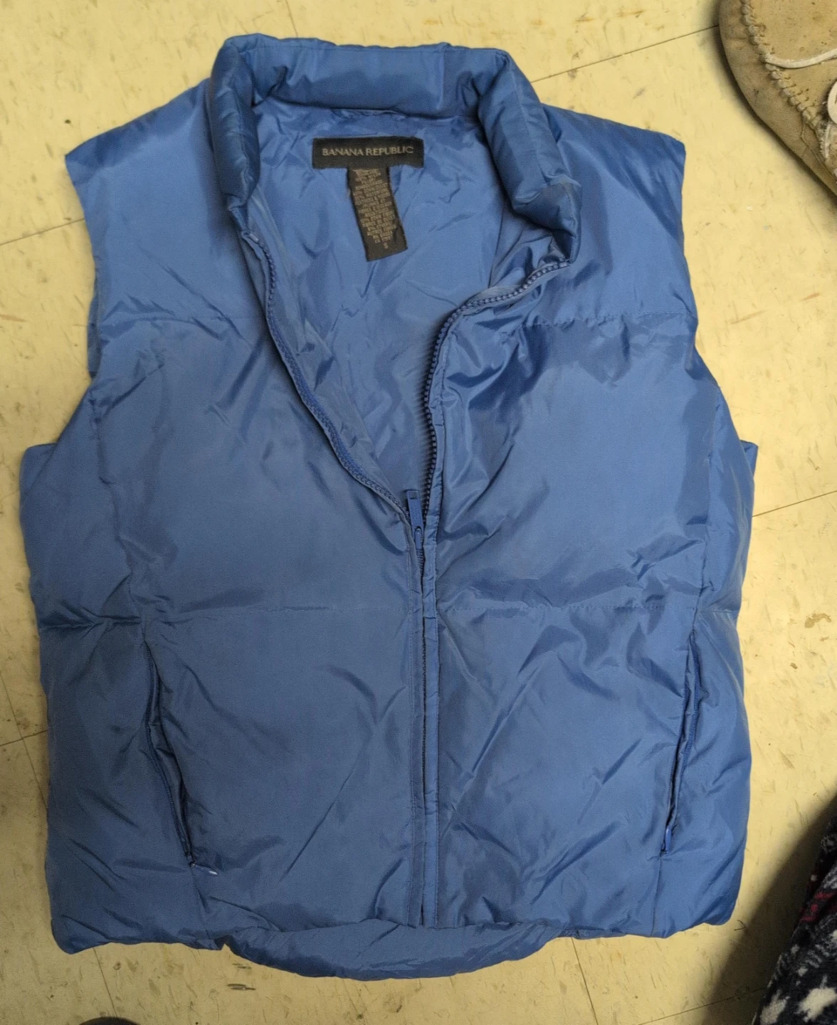 Banana Republic Blue Puffer Vest