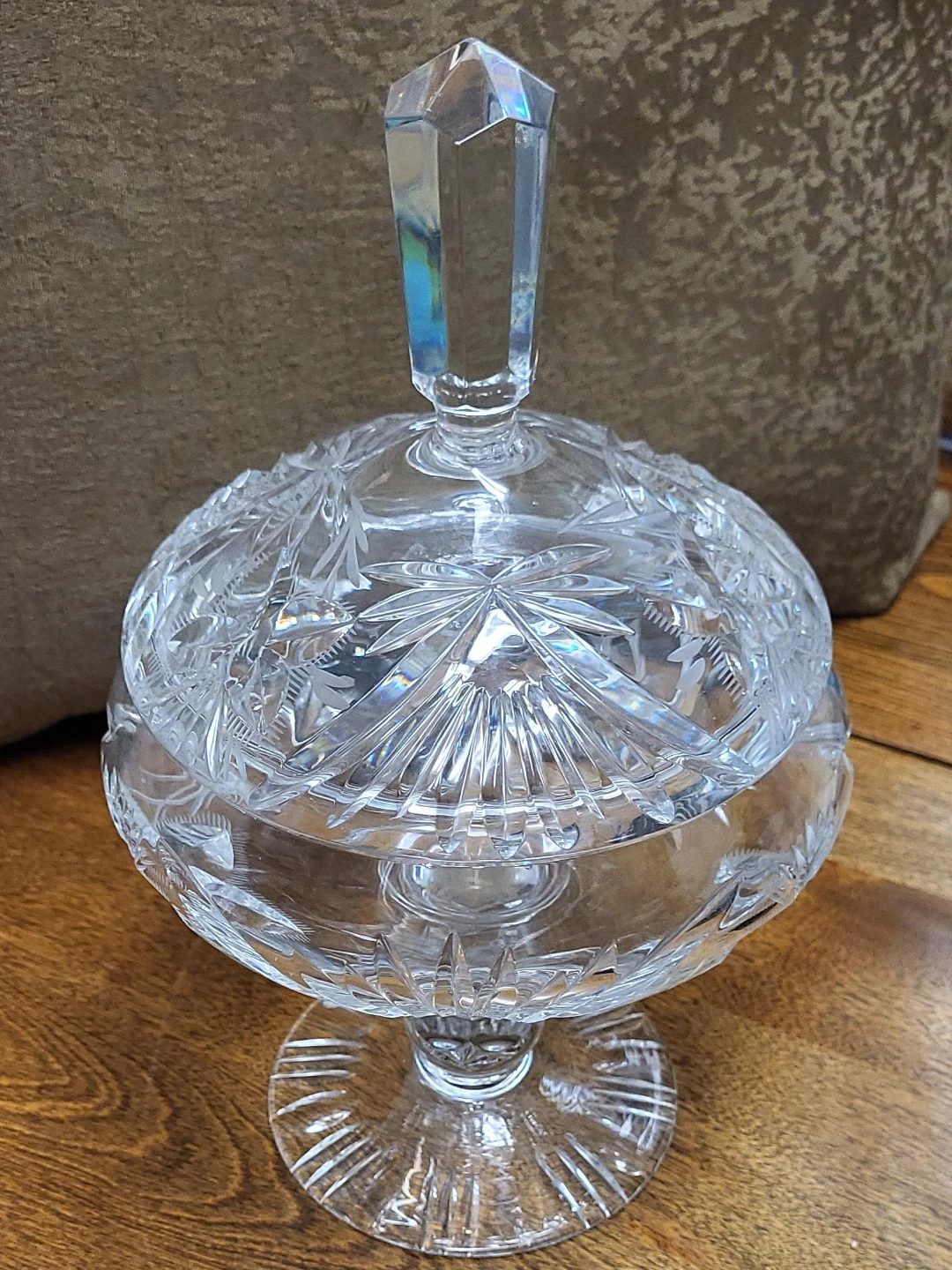 Crystal Candy Dish with Lid