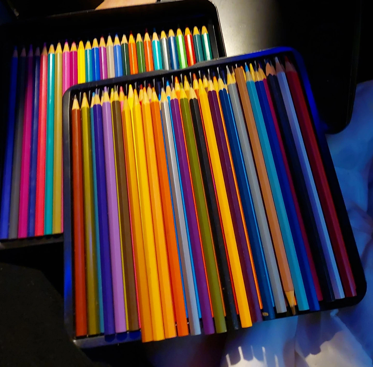 Set of coloured pencils