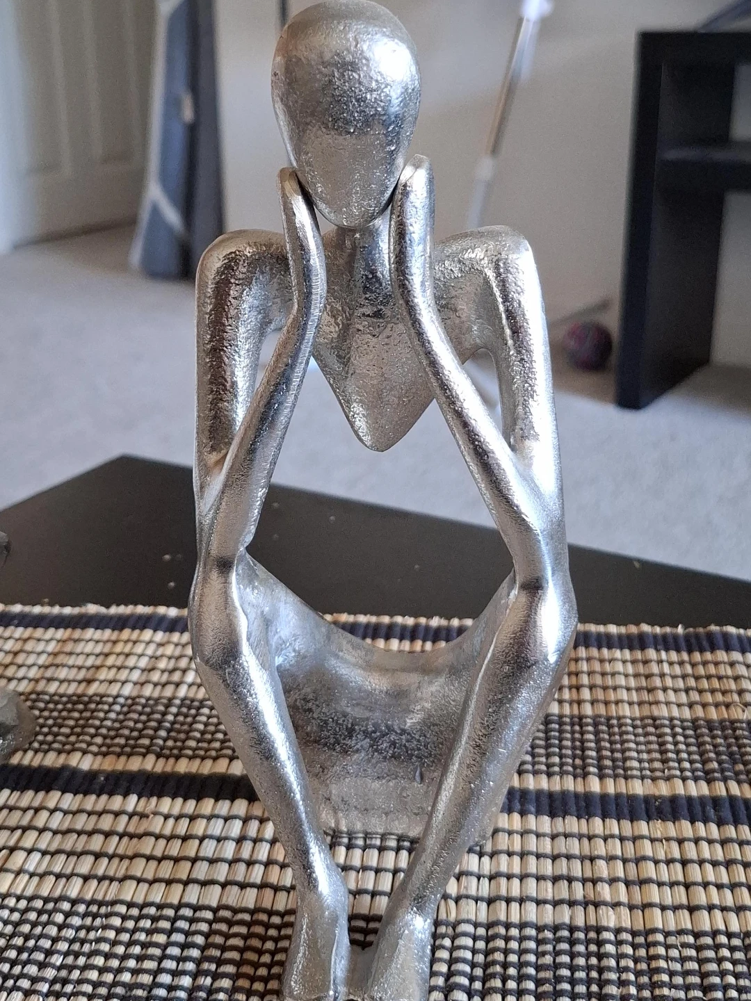 Silver Thinking Figure