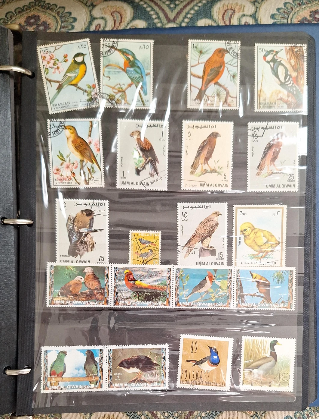 Collection of Bird Stamps from Sharjah and Umm Al Qaiwain