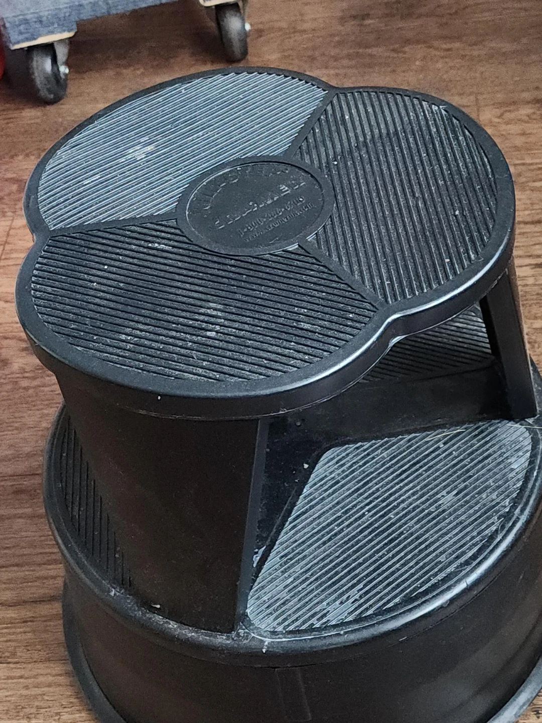 Black 2-Step Stool