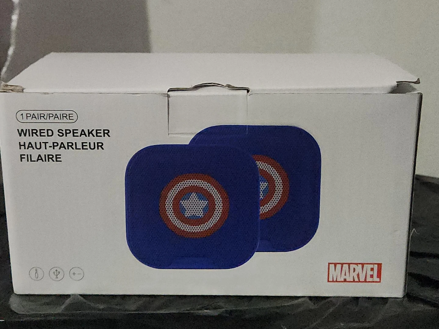 Marvel Captain America Wired Speakers (1 Pair)