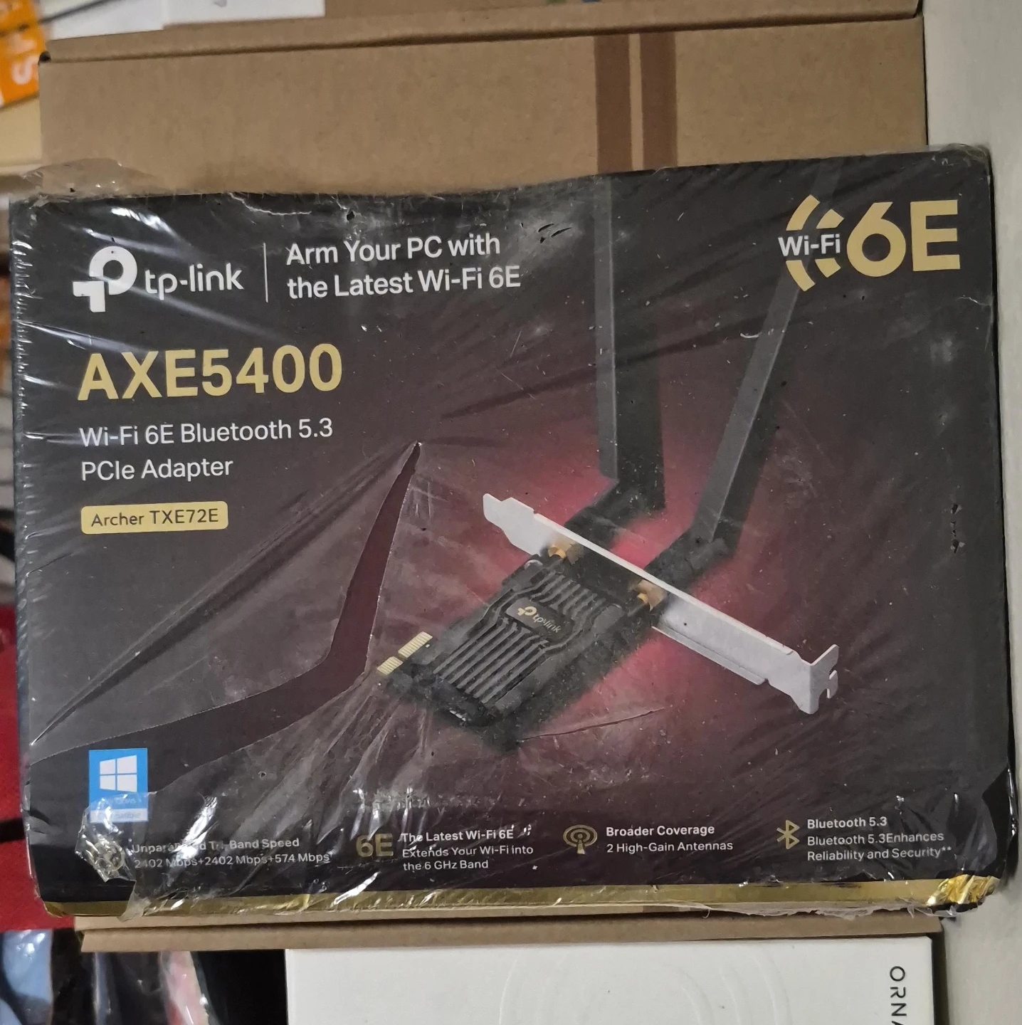 TP-Link AXE5400 Wi-Fi 6E Bluetooth 5.3 PCIe Adapter
