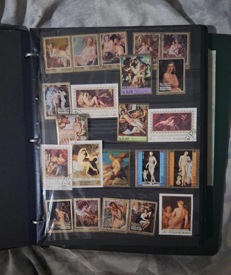 Stamp Collection Album with Various Countries