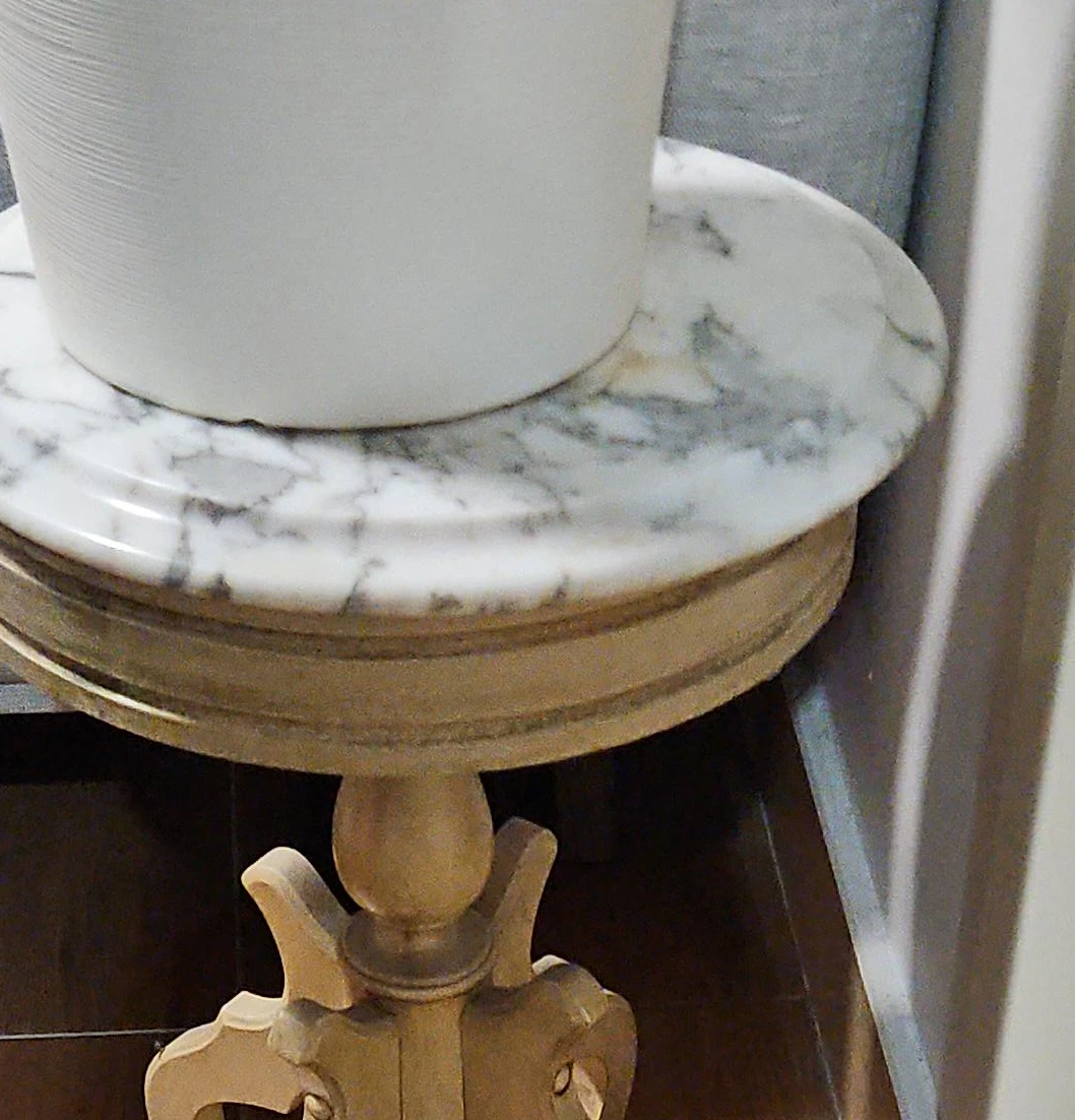 Marble Top Accent Table