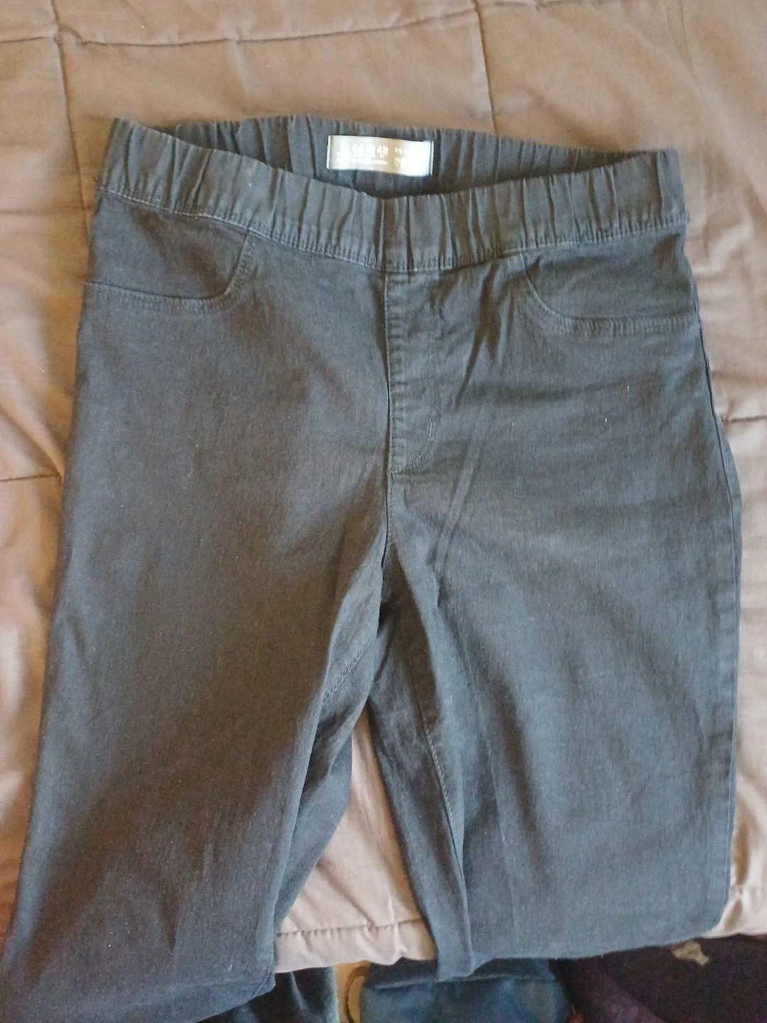 Black Pull-On Pants