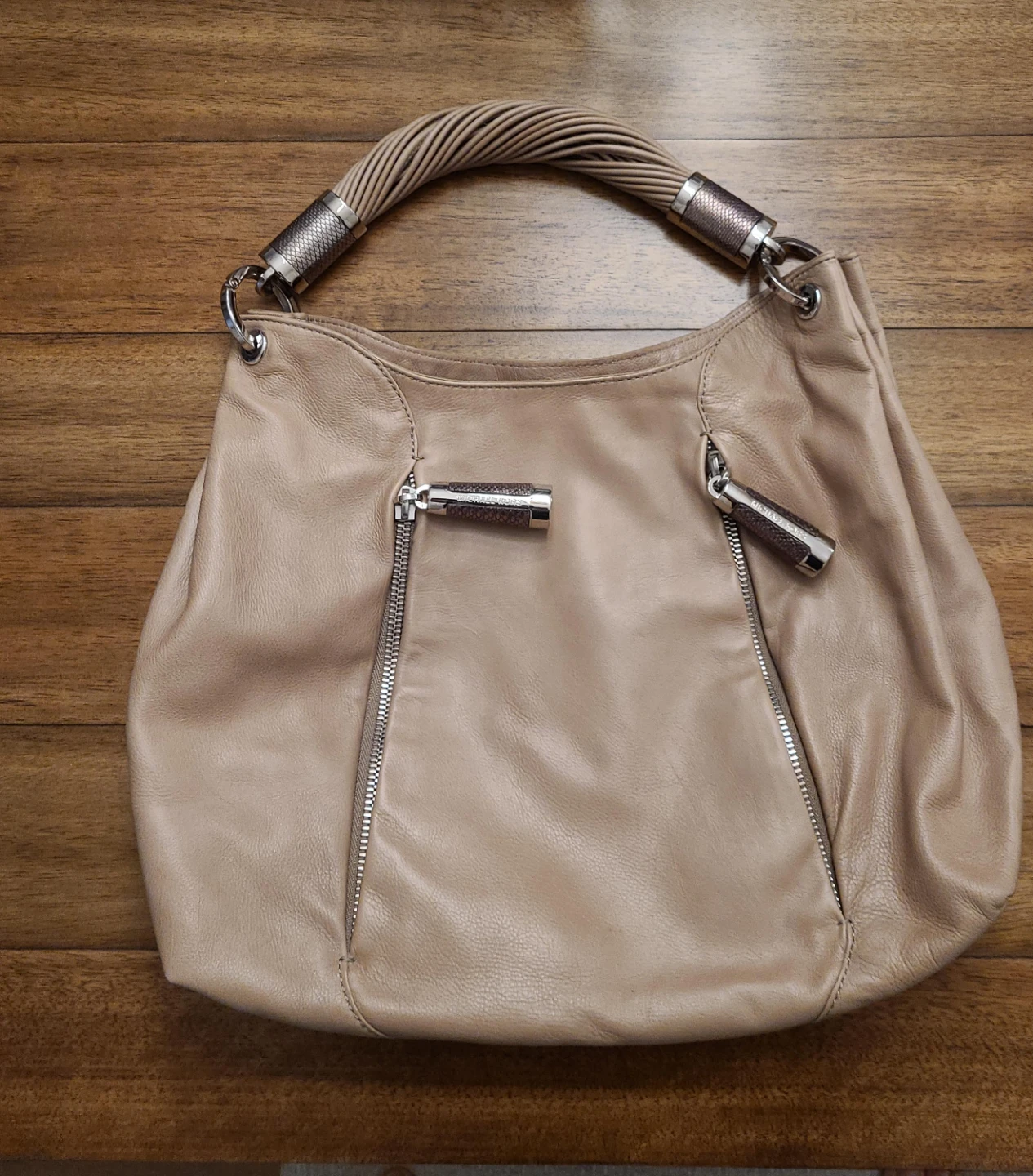 Michael Kors Leather Hobo Shoulder Bag