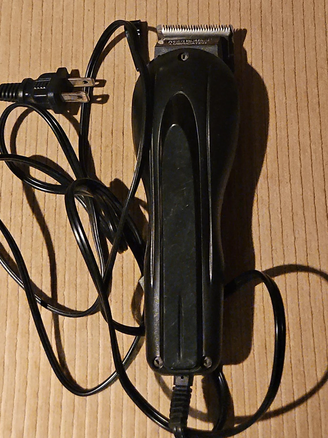 Black Corded Hair Clippers Set with Guards and Bag