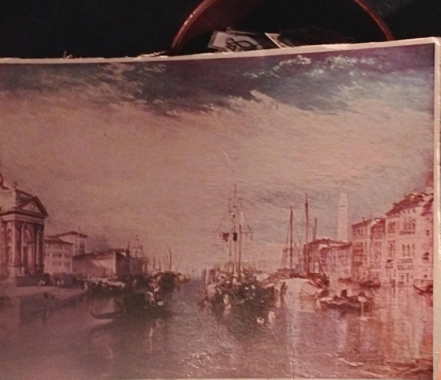 Vintage Venetian Canal Scene Print