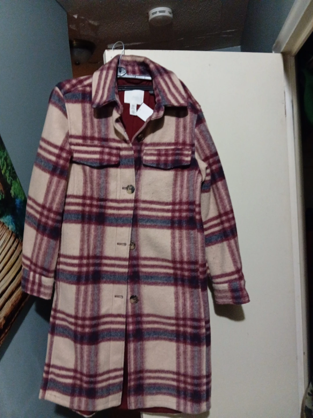 Women's Plaid Long Shirt Jacket