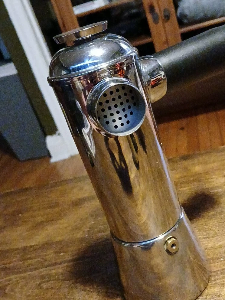 Shiny Moka Pot Coffee Maker