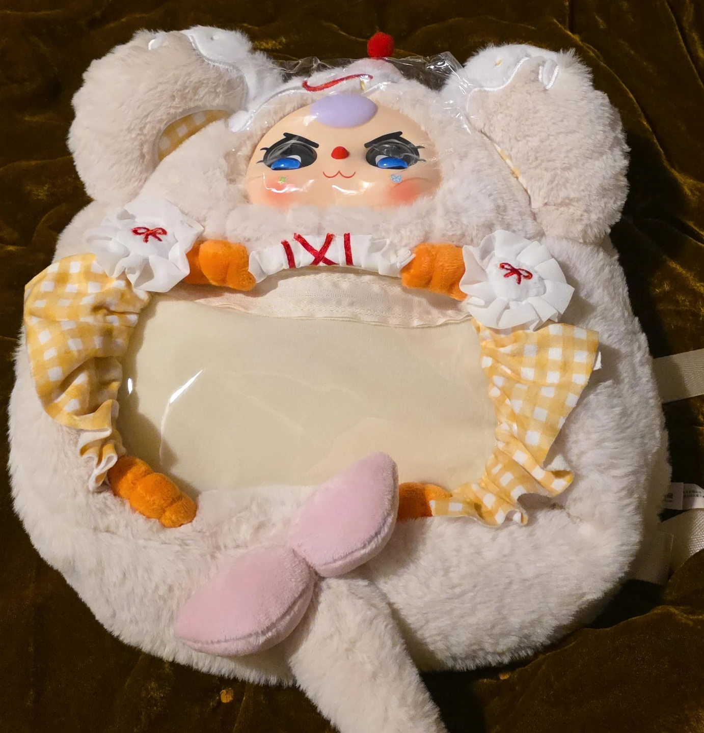 Confirmed Ita Bag Plush Faux Fur Backpack