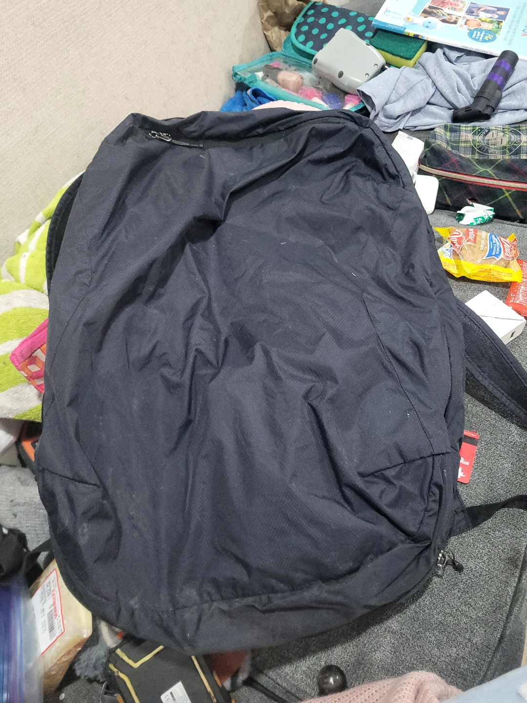 MEC Black Backpack with Multiple Compartments