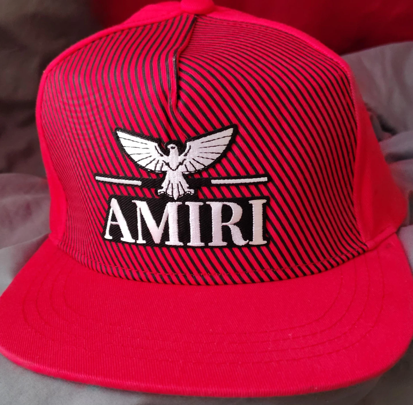 AMIRI Red and Black Snapback