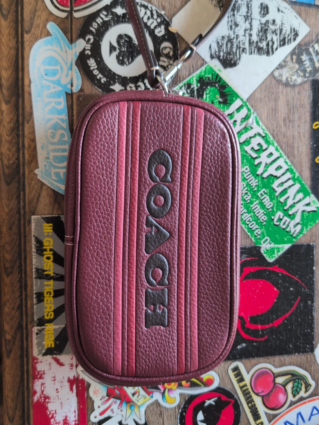 Coach Pouch - Burgundy