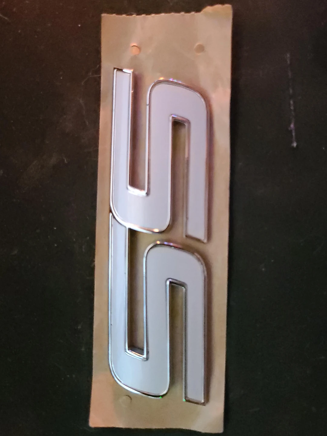 2x SS Badge Emblem (Silver/White) - photo 2