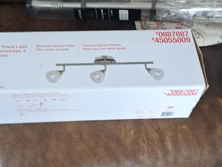 Track Light with Frosted Glass Shades