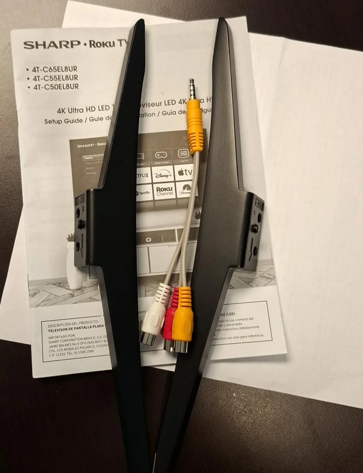 SHARP Roku TV Stand Legs & Screws