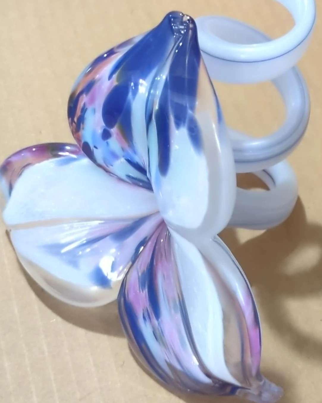 Glass Flower Sculpture