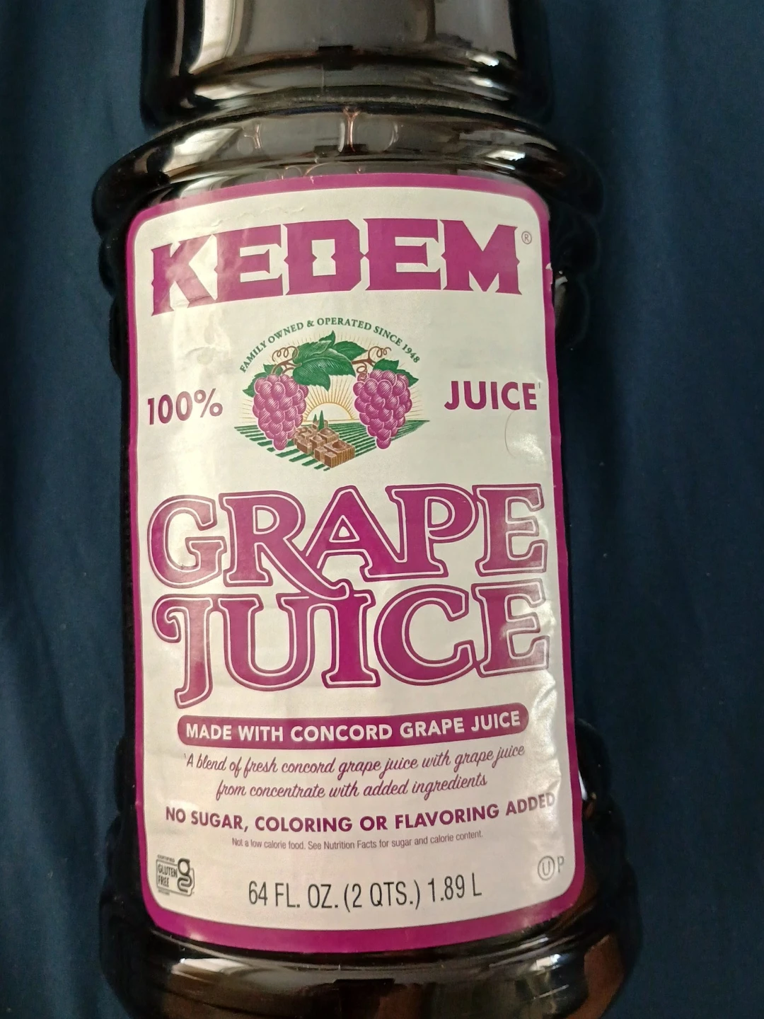 Kedem 100% Grape Juice 64 Fl. Oz. 1.89L