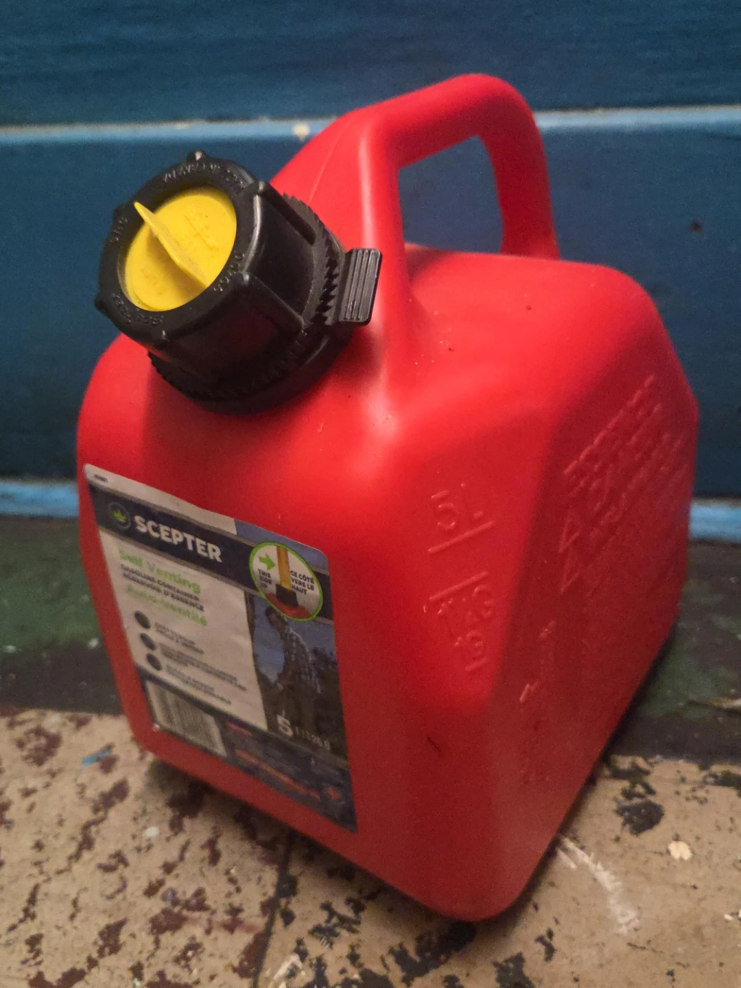 Scepter Self Venting 5L Gasoline Can