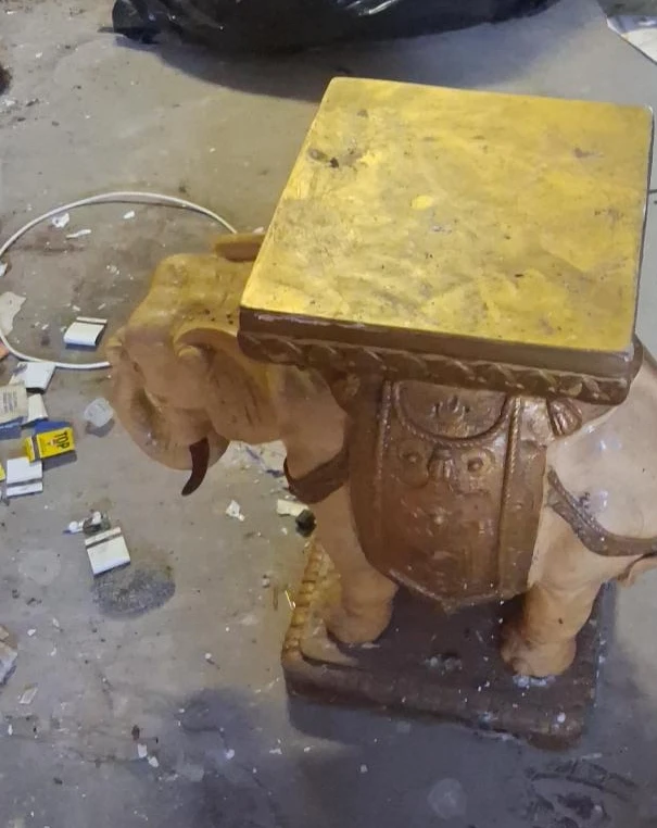 Elephant Accent Table Stand