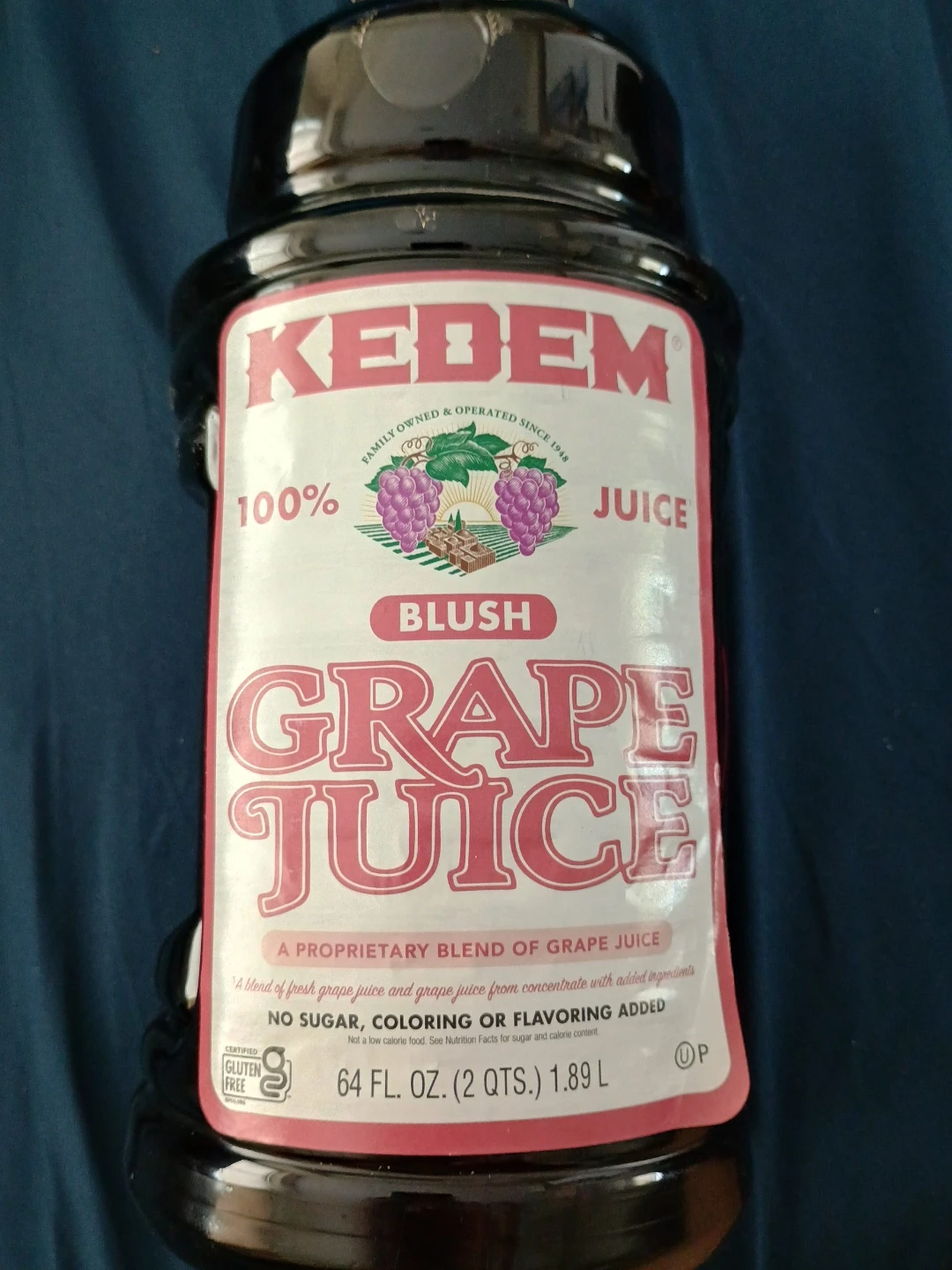 Kedem "Blush" 100% Grape Juice 64 fl oz 1.89L