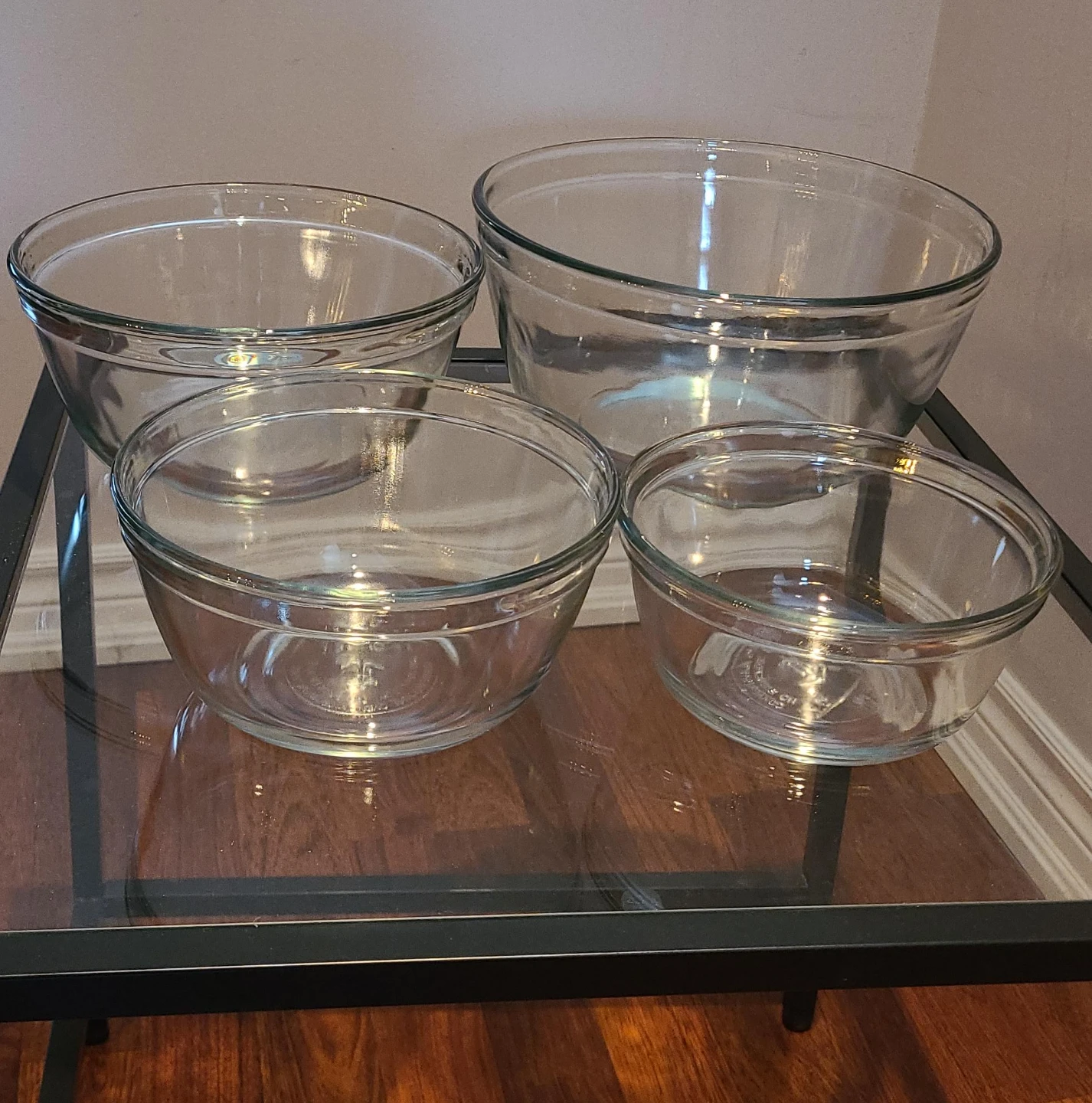 Set of 4 Glass Mixing Bowls