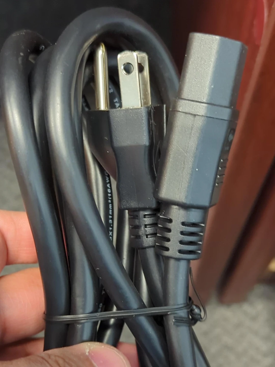 Power Cord Cable with NEMA 5-15P to C13 Connector
