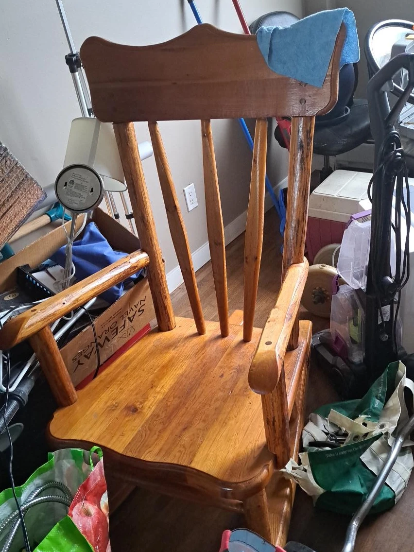 Wooden Rocking Chair.   Make offer