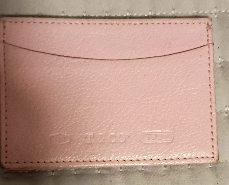 Coach Pink Leather Card Holder