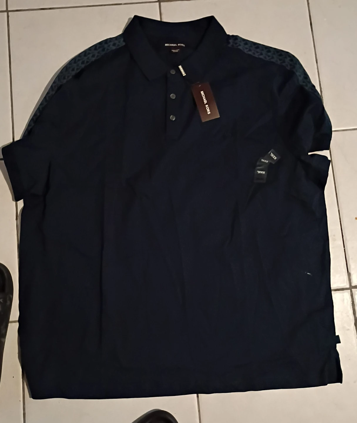 Michael Kors Men's Polo Shirt - Navy XXL