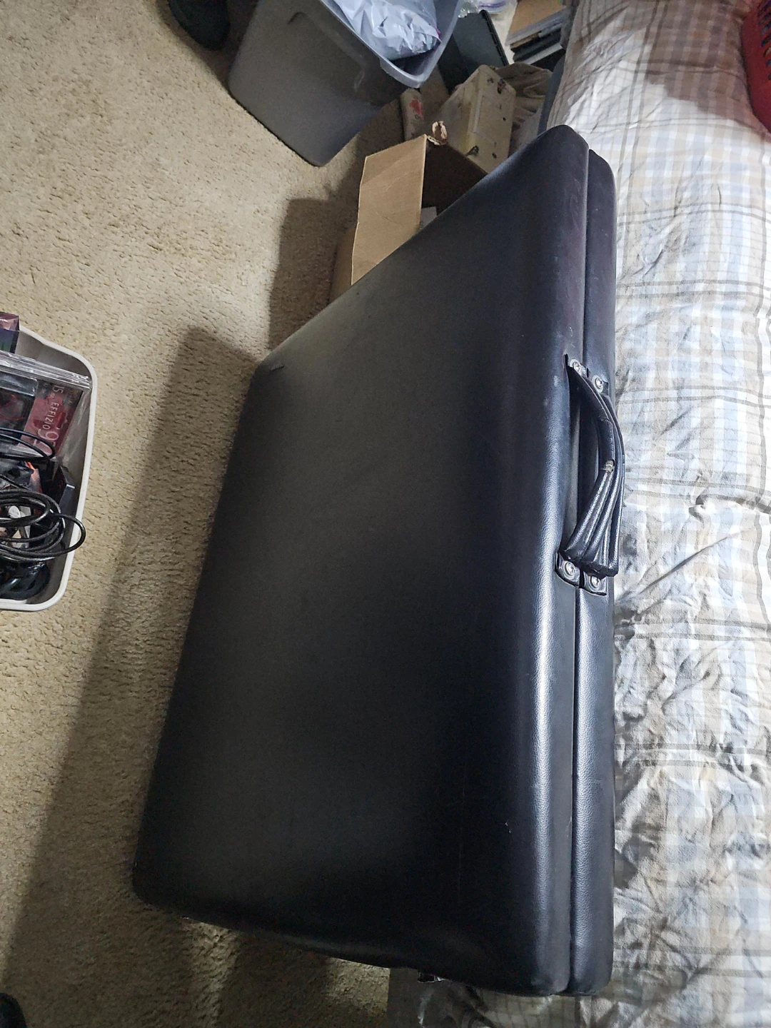 Black Portable Massage Table Case
