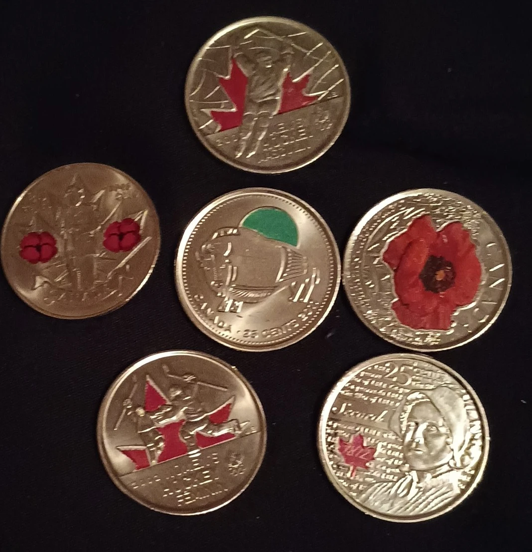 Collection of Canadian Commemorative Quarters