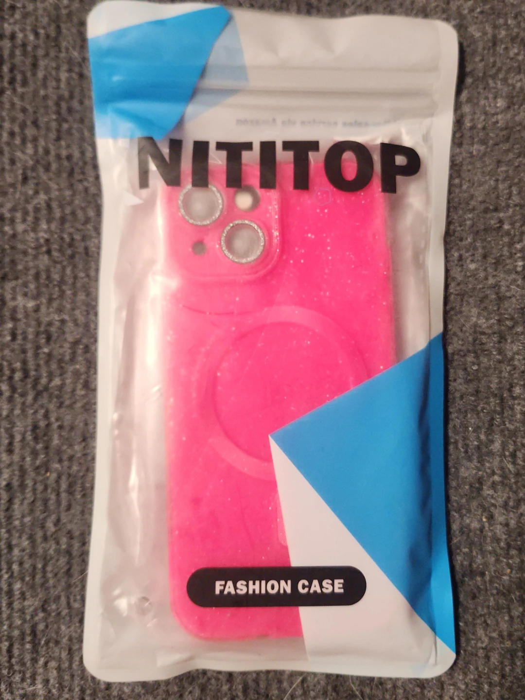 NITITOP Fashion Case for iPhone 15 - Pink Glitter