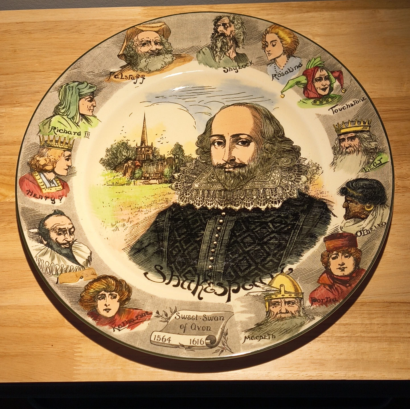 Royal doulton Decorative Shakespearean Characters Plate