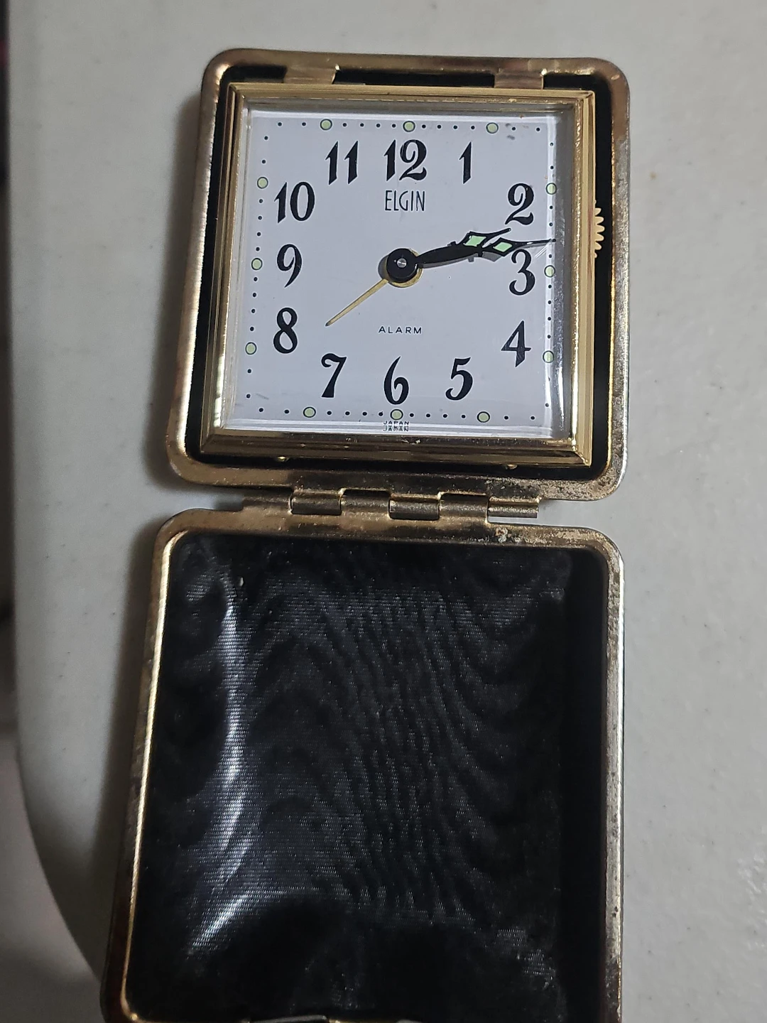 Elgin Vintage Alarm Travel Clock