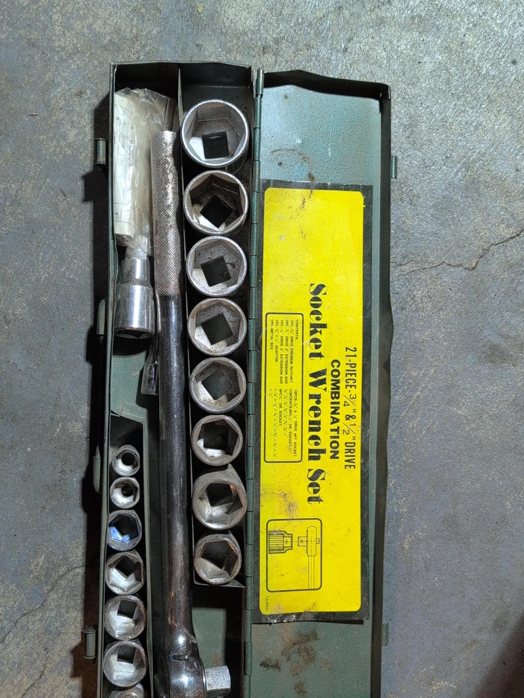 1/2" Drive Combination Wrench Set