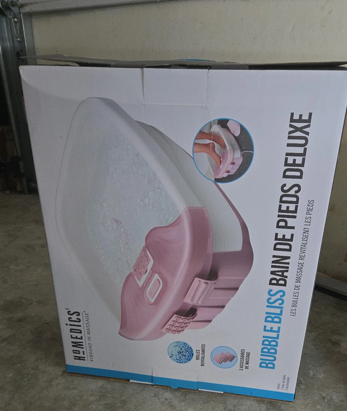 HoMedics Bubble Bliss Deluxe Foot Bath